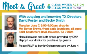 Clean Water Action Meet and Greet @ Moâ€™ Better Brews | Houston | Texas | United States